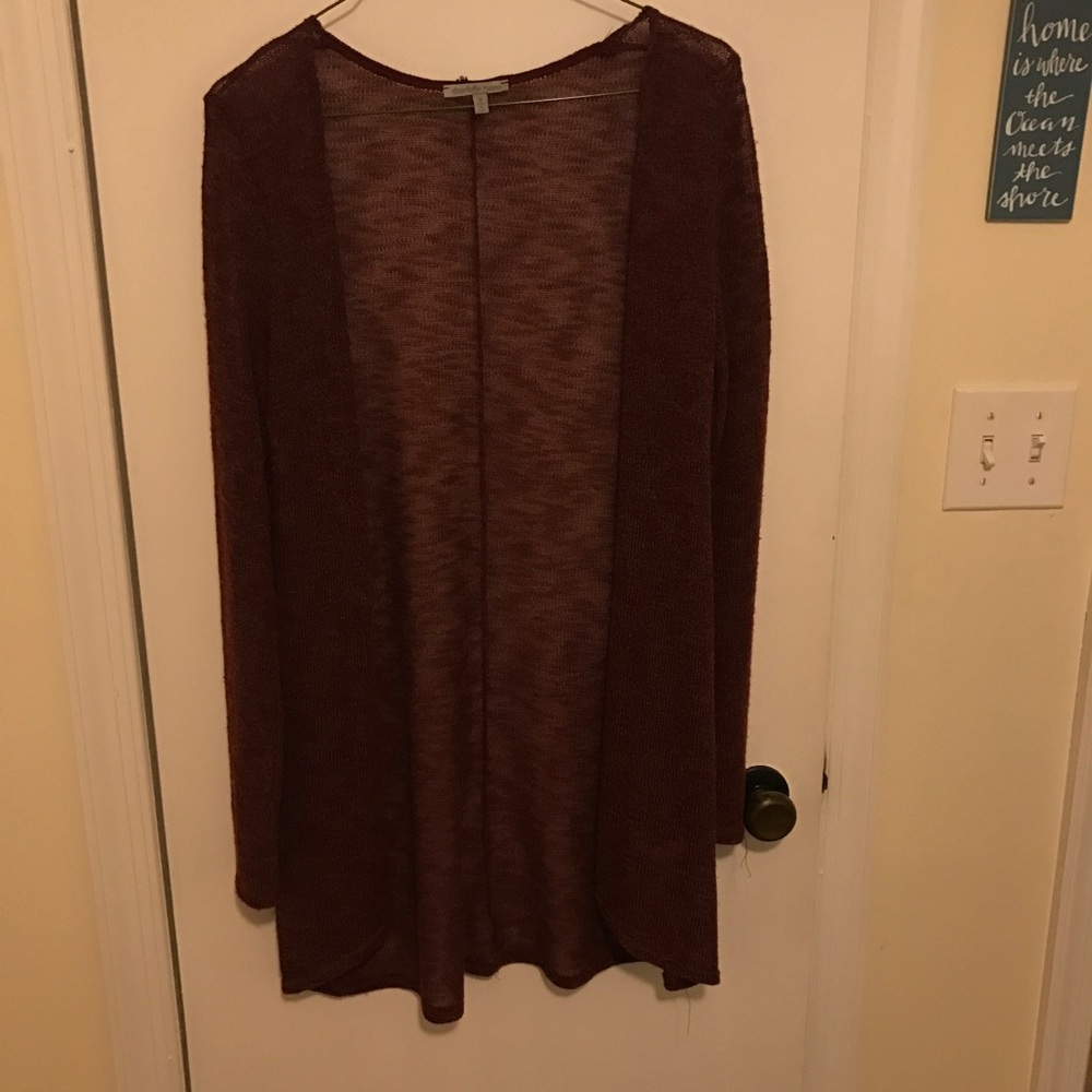 Maroon cardigan